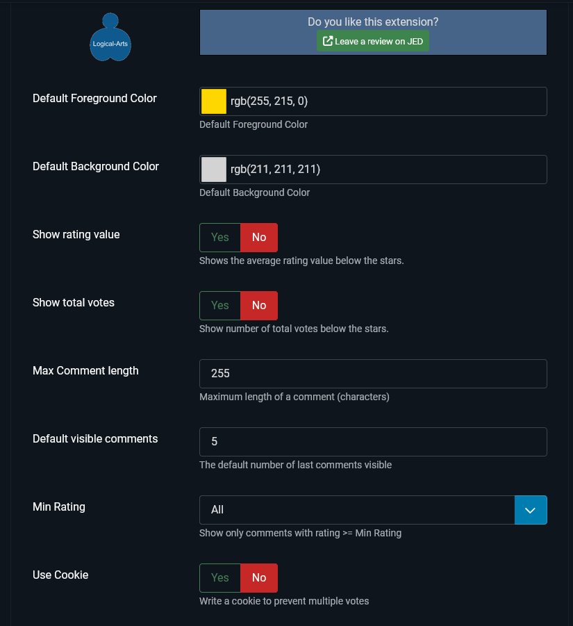 Configuration - General